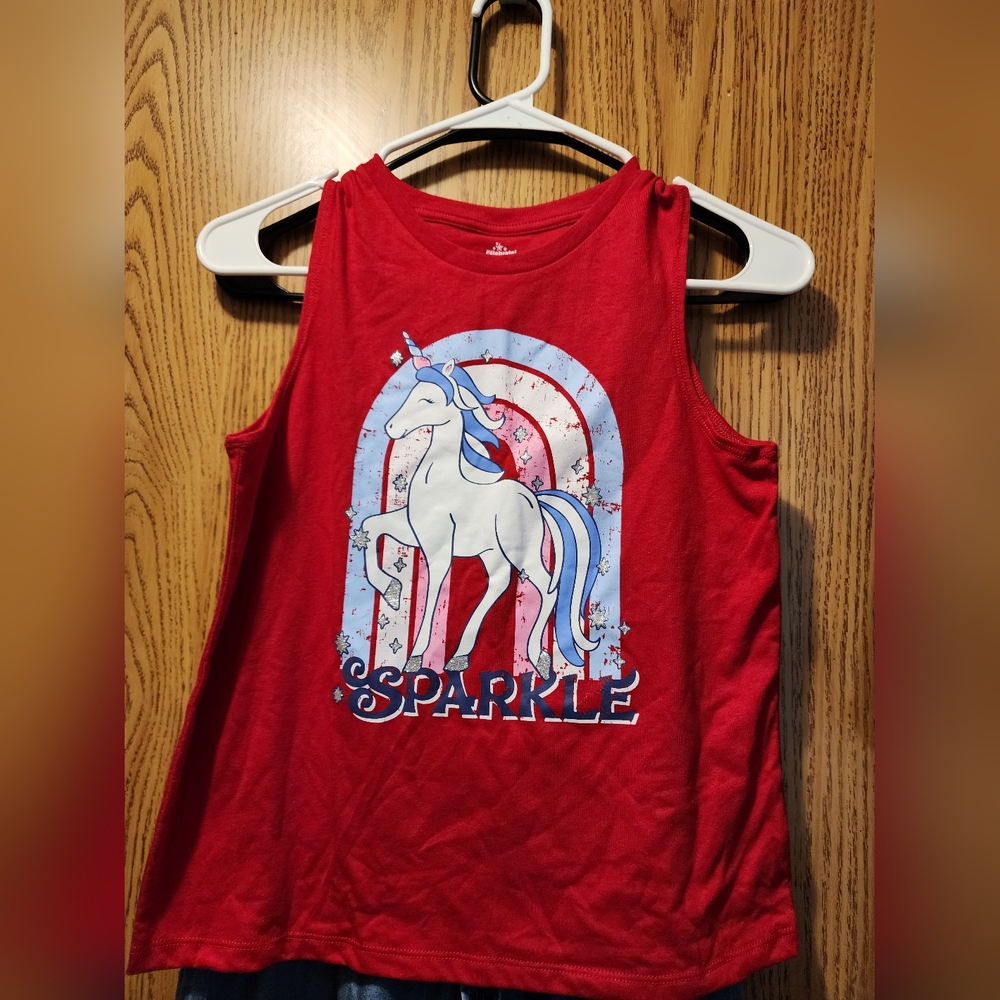 nwot girls 10/12 unicorn shirt
